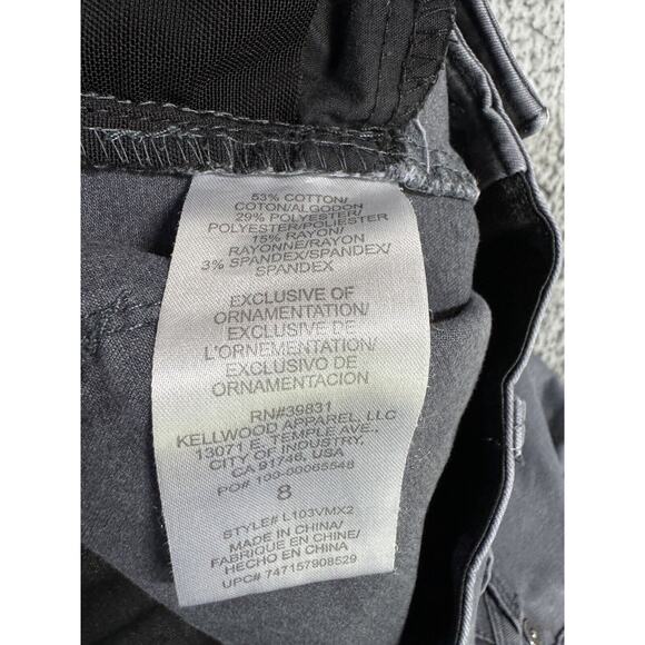 Wit & Wisdom Jeans Women 8 Mid Rise Skinny Gray Pants - Picture 7 of 7